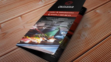 Flyer für das Okinawa Sushi Hechingen