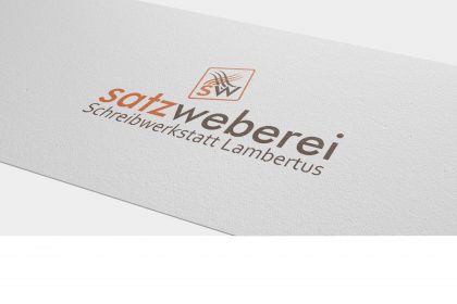 Logodesign für die satzweberei Tübingen