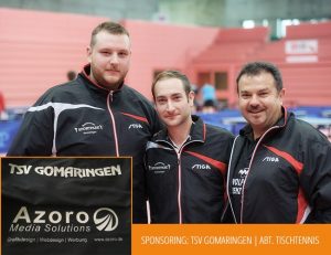 Sponsoring TSV Gomaringen Abt. Tischtennis